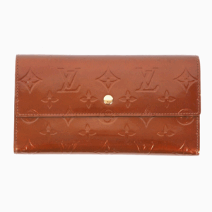 LOUIS VUITTON M91174 Sarah Vernis Bronze Mng Lackleder Portemonnaie OP: 550 €