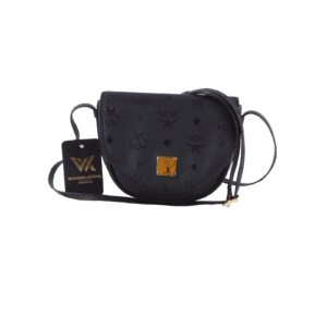 MCM Visetos Black Luxus Designer Crossbody Umhängetasche OP: 550 €