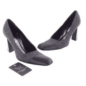 PRADA Mohair / Satin Luxus Designer High Heels Pumps Gr 38 OP: 620 €